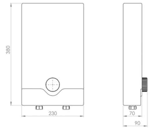 Aquila 3 Aquila Instantaneous Inline Thermostatic Water Heater